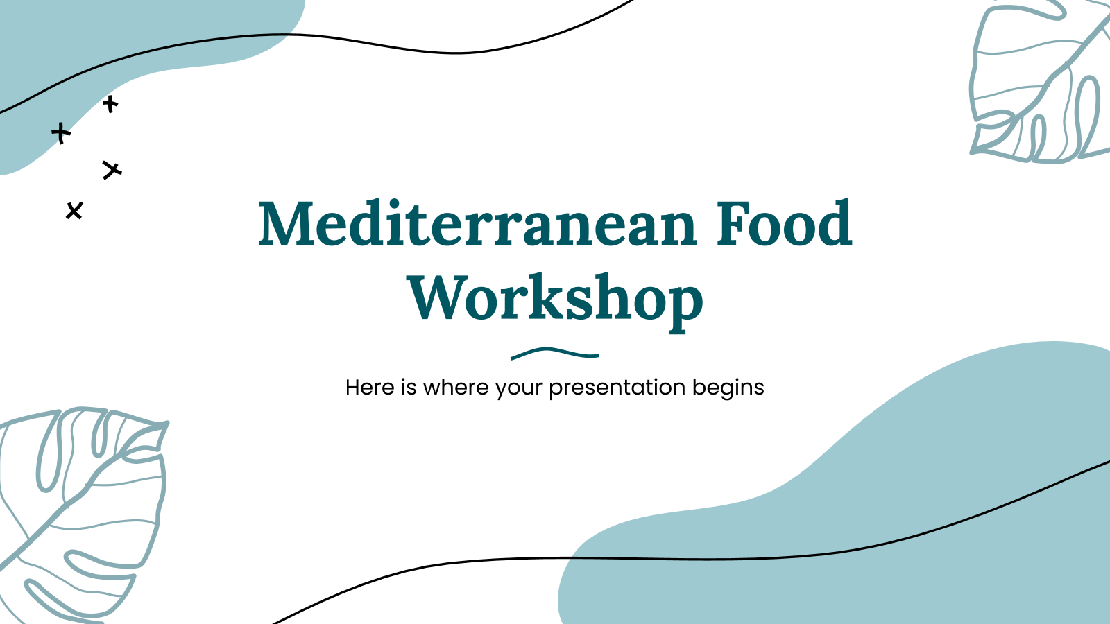 地中海食品研讨会PPT模板
